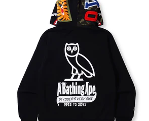 BAPE Black OVO Hoodie